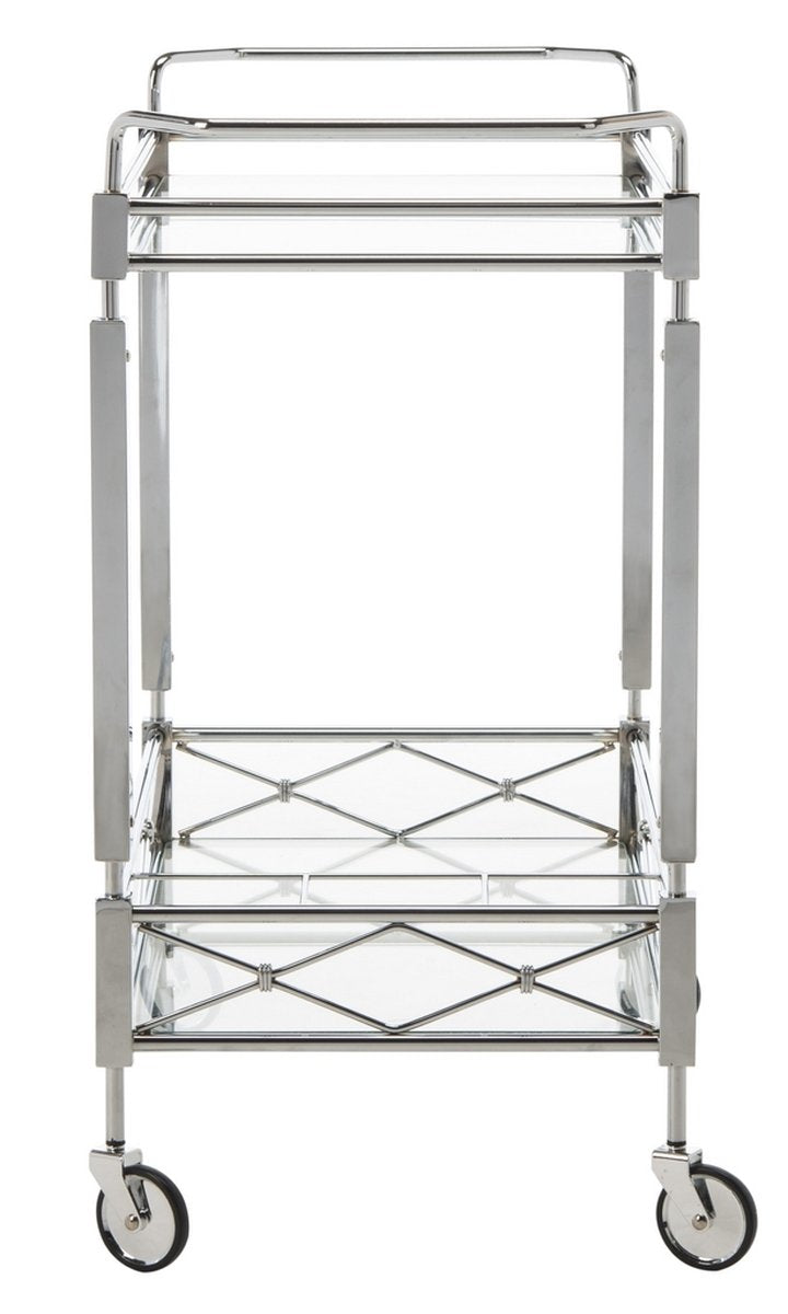 Illina 2 Tier 32 in. Rectangle Bar Cart