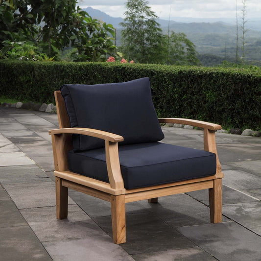 Lajen Outdoor Teak Wood Armchair