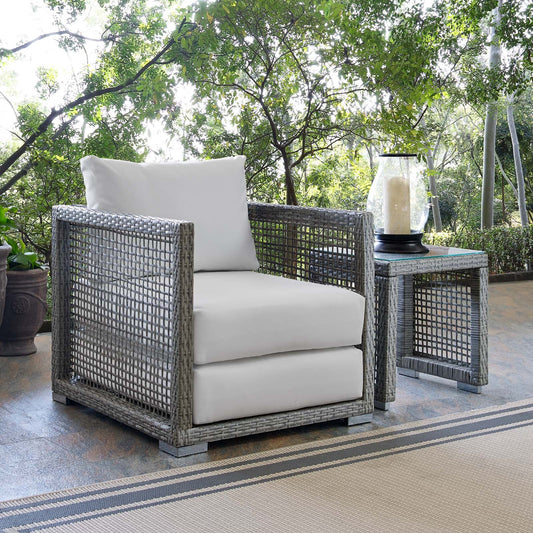 Padova Outdoor Patio Armchair - White