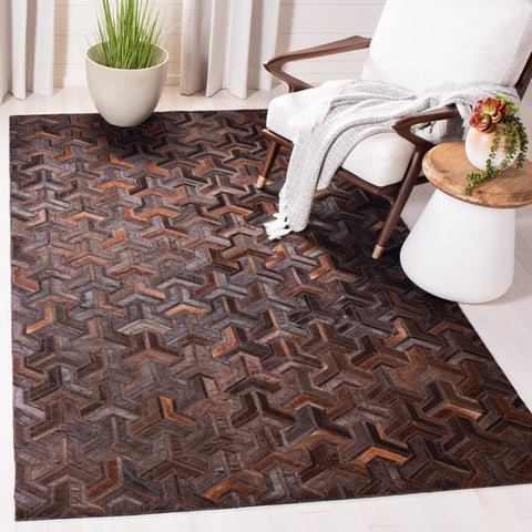 Caserta Hand Woven Leather Rug