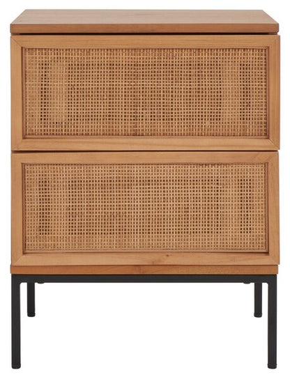 Clove 23 in. Rattan Nightstand