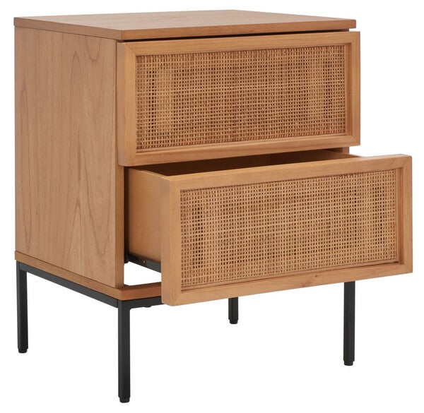 Clove 23 in. Rattan Nightstand