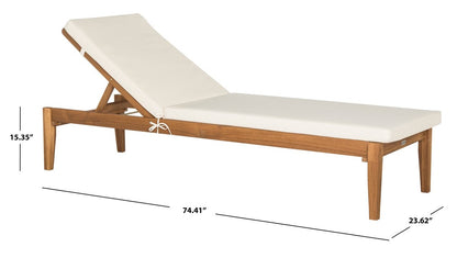 Napoli Chaise 74 in. Lounge - Bamboo