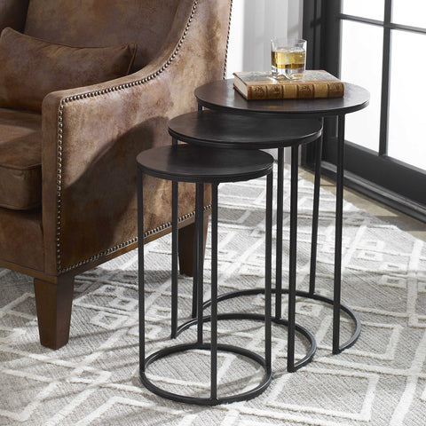 Edita 24 in. Side Table - Set of 3
